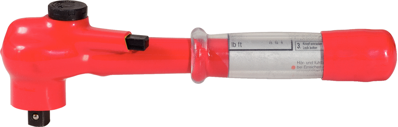 KS Tools 1/2" Drehmomentschlüssel mit Schutzisolierung und Umschalt-Ratschenkopf
