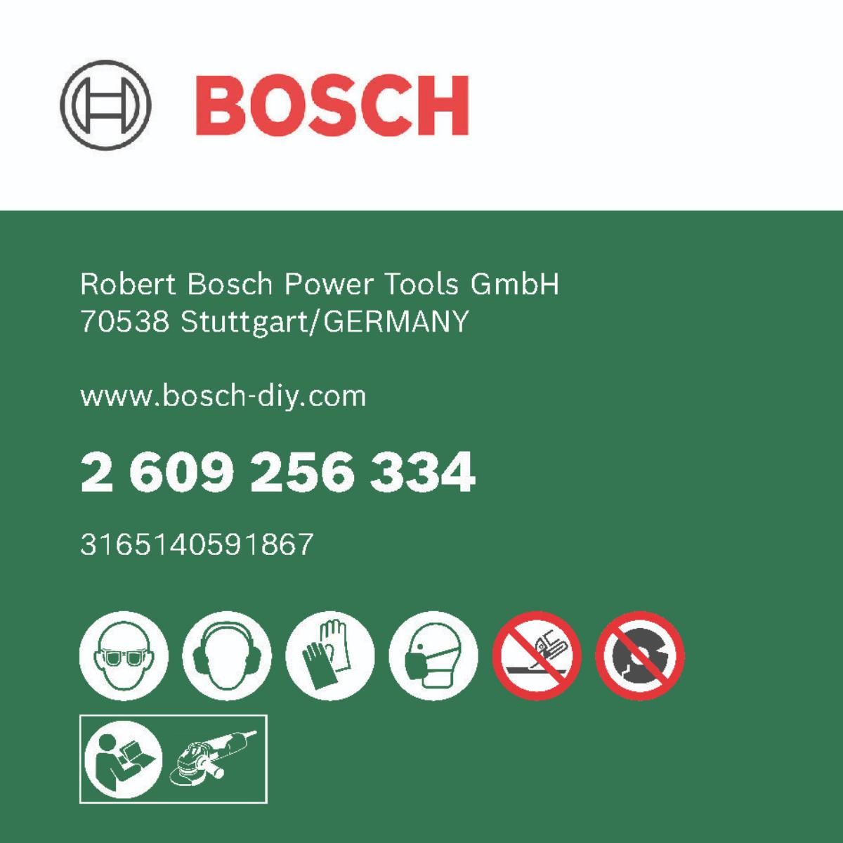 Bosch Trennscheiben-Set gekröpft für Stein D= 115 mm, 5-tlg.