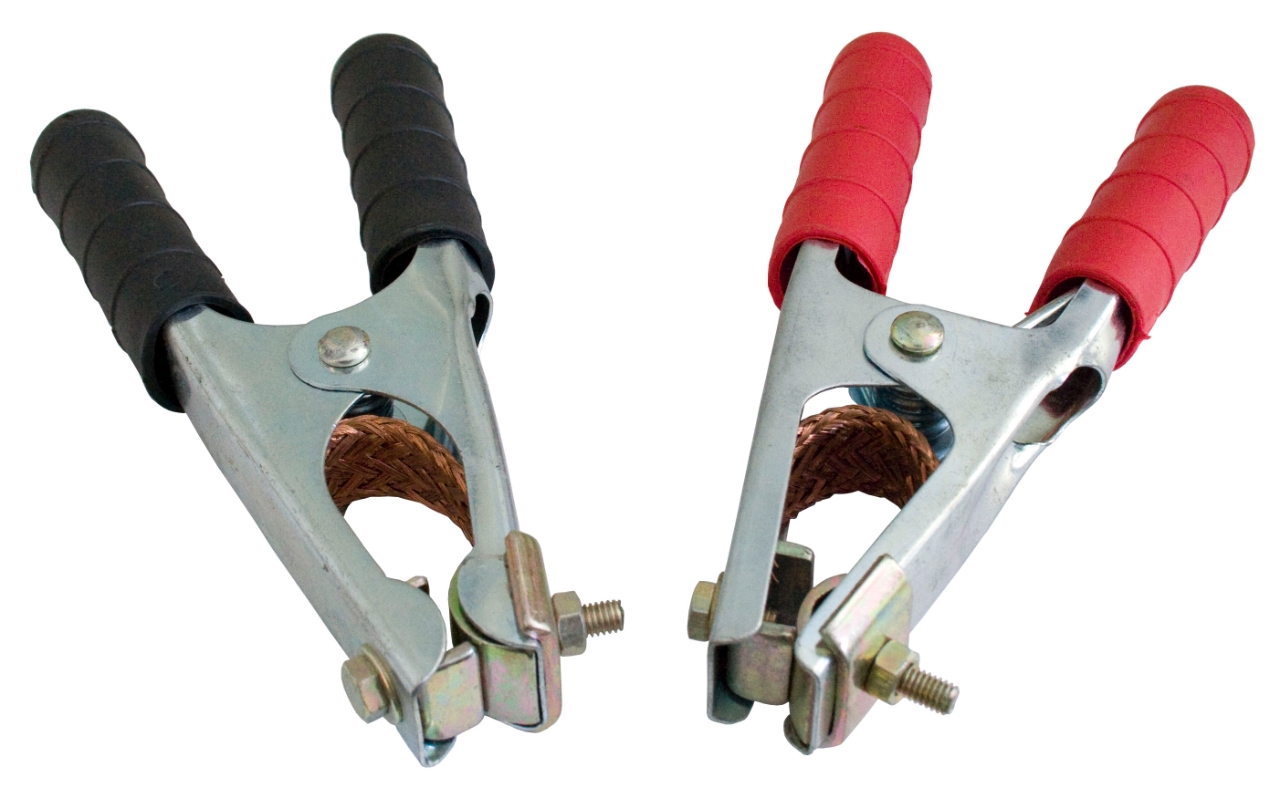 ELMAG Polklemmen-Set je 1x rot + schwarz 600 A, L= 165 mm