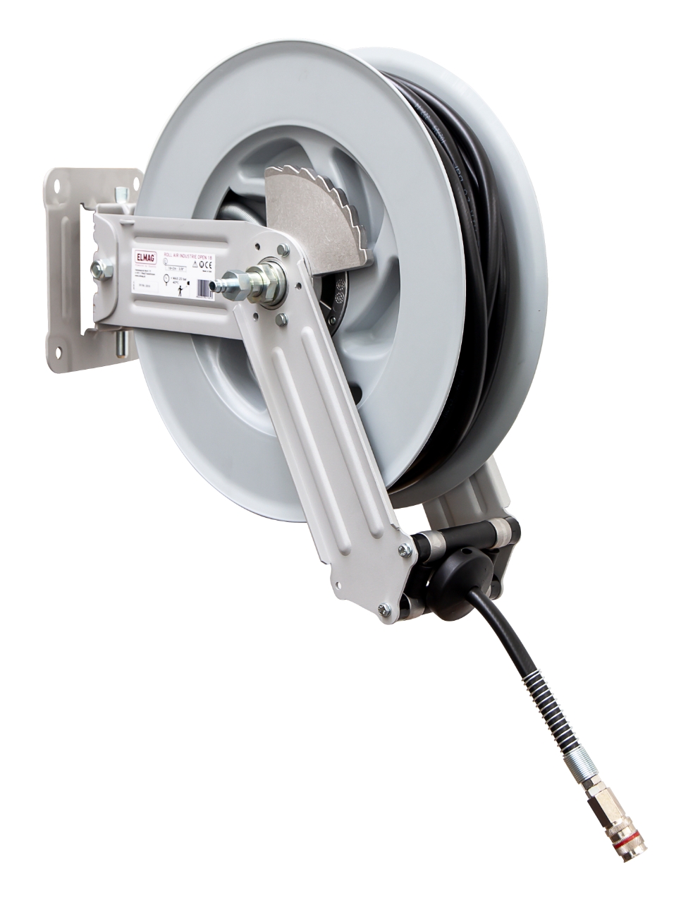 ELMAG Automatischer Schlauchaufroller, Serie ROLL AIR, offene Bauweise