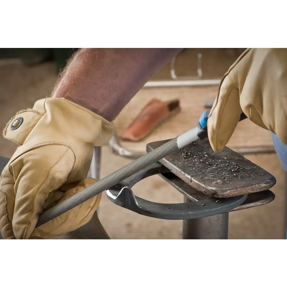 PFERD TOOLS Werkstattfeile mit Heft Halbrund