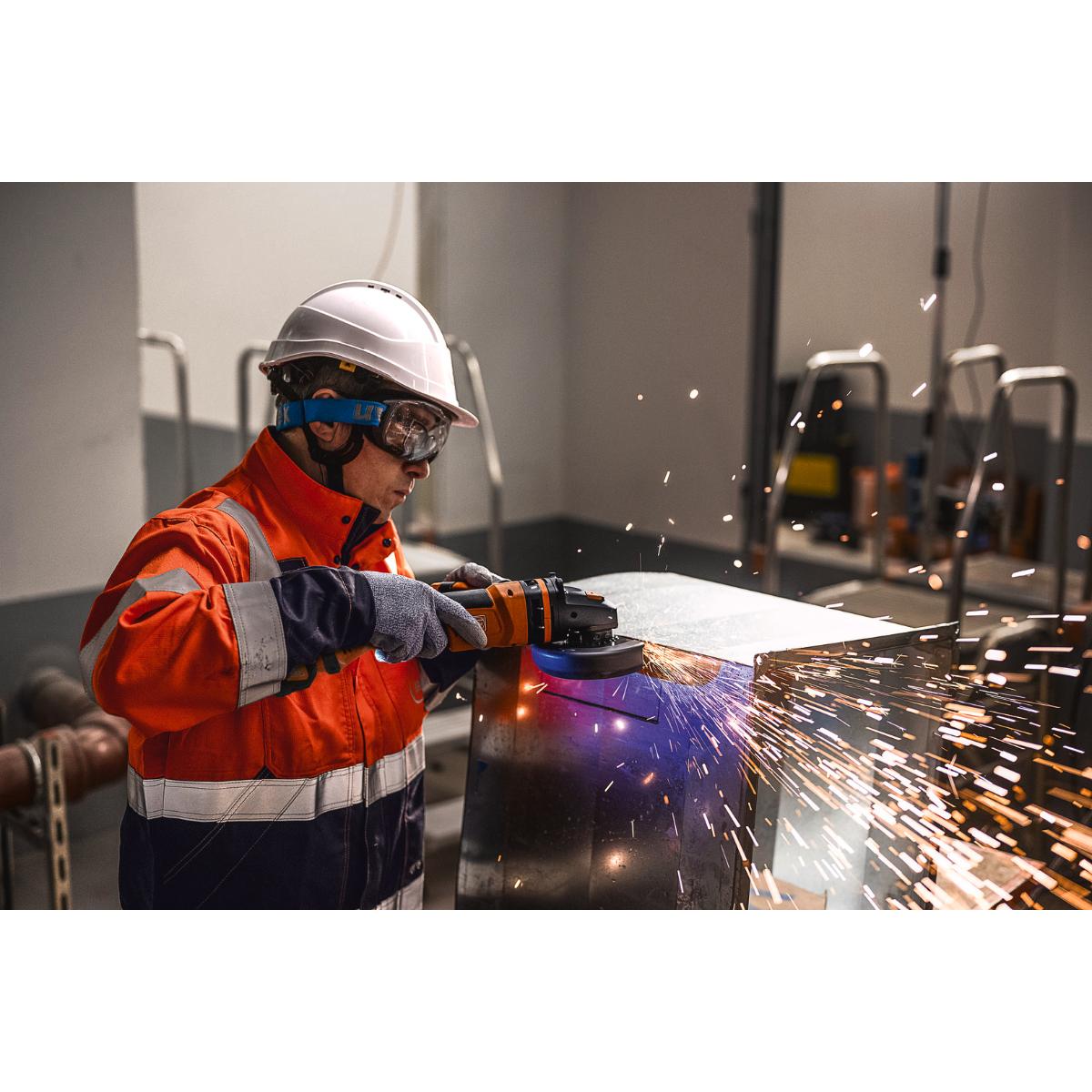 Fein Akku-Winkelschleifer PROTAGO Ø 125 mm CCG 18-125-10 PD-SEC Set 8Ah ProCORE AS
