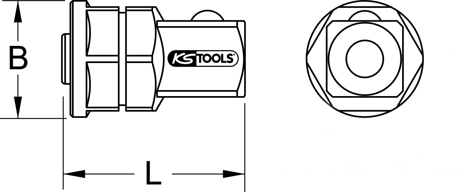 KS Tools GEARplus Stecknuss-Adapter