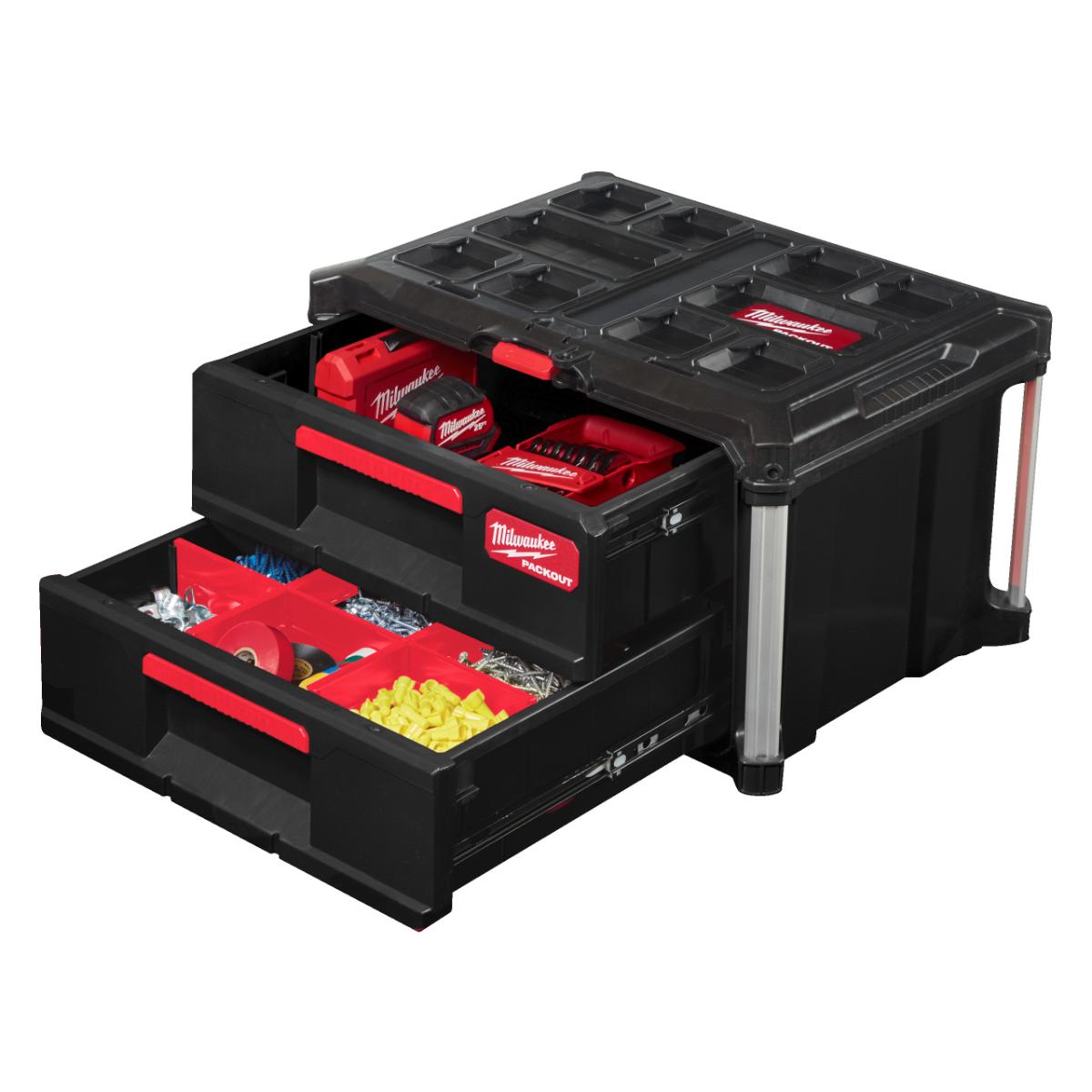 Milwaukee PACKOUT Koffer mit 2 Schubladen