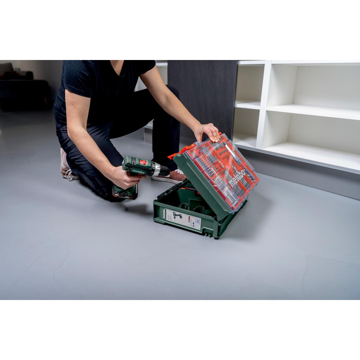 Metabo Akku-Schlagbohrschrauber SB 18 Set mit 78-teiliger Mobiler Werkstatt - Kunststoffkoffer - 18V