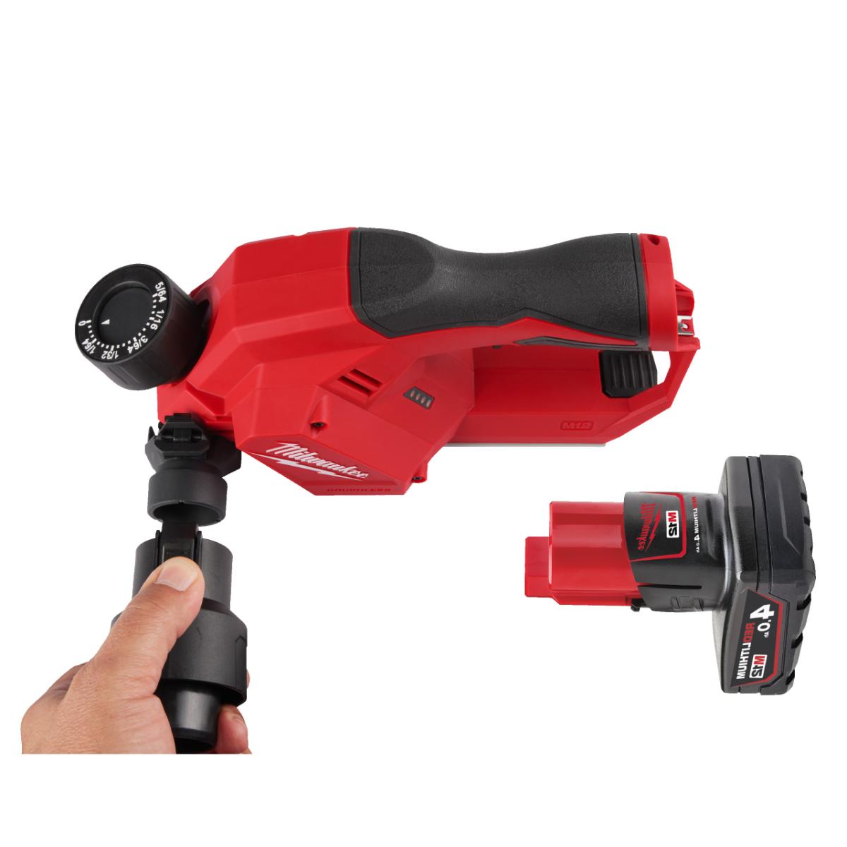 Milwaukee M12BLP-402X Akku-Hobel