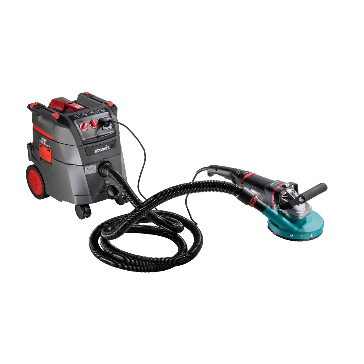 Collomix Betonschleifer CMG 2600 mit Schleiftopf BST 180 Cyclon und Koffer