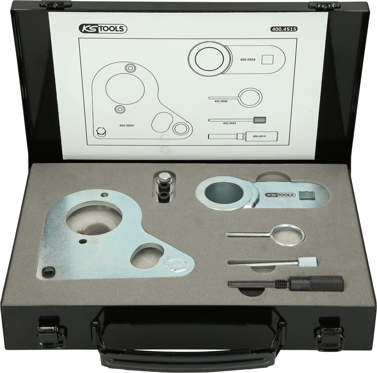 KS Tools Motoreinstell-Werkzeug-Satz für Mercedes - Opel - Renault - Nissan, 6-tlg