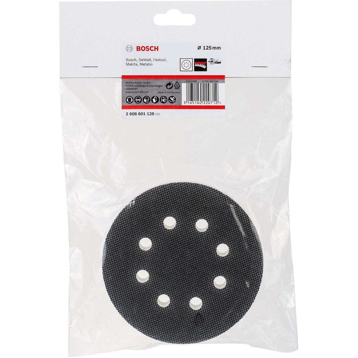 Bosch Adapter gelocht für Exzenterschleifer