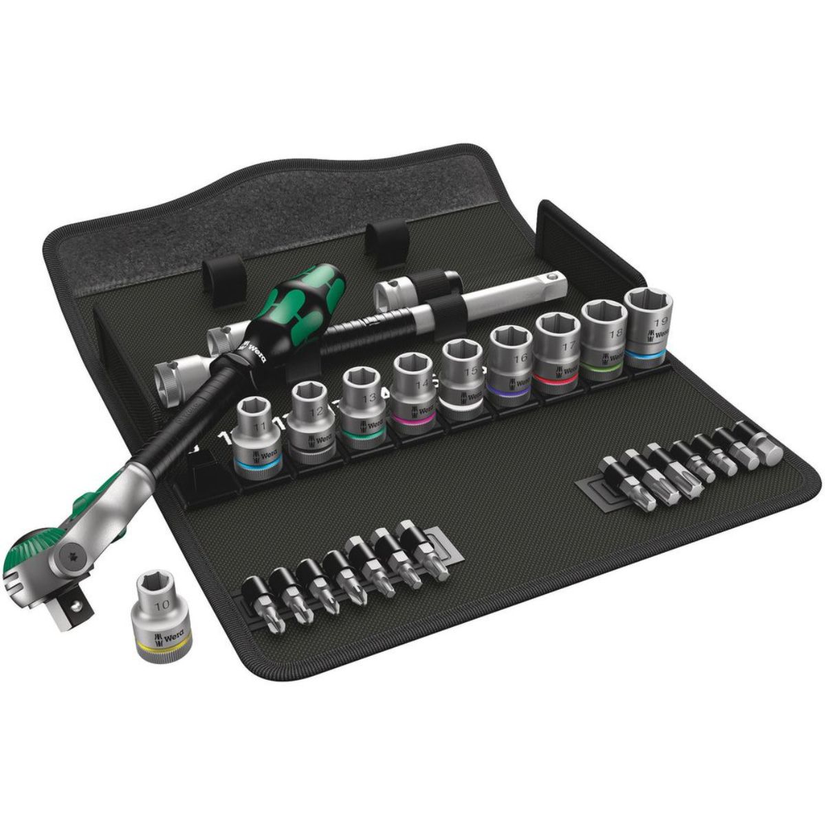 Wera 8100 SC 6 Zyklop Speed-Knarrensatz, 1/2"-Antrieb, metrisch, 28-teilig