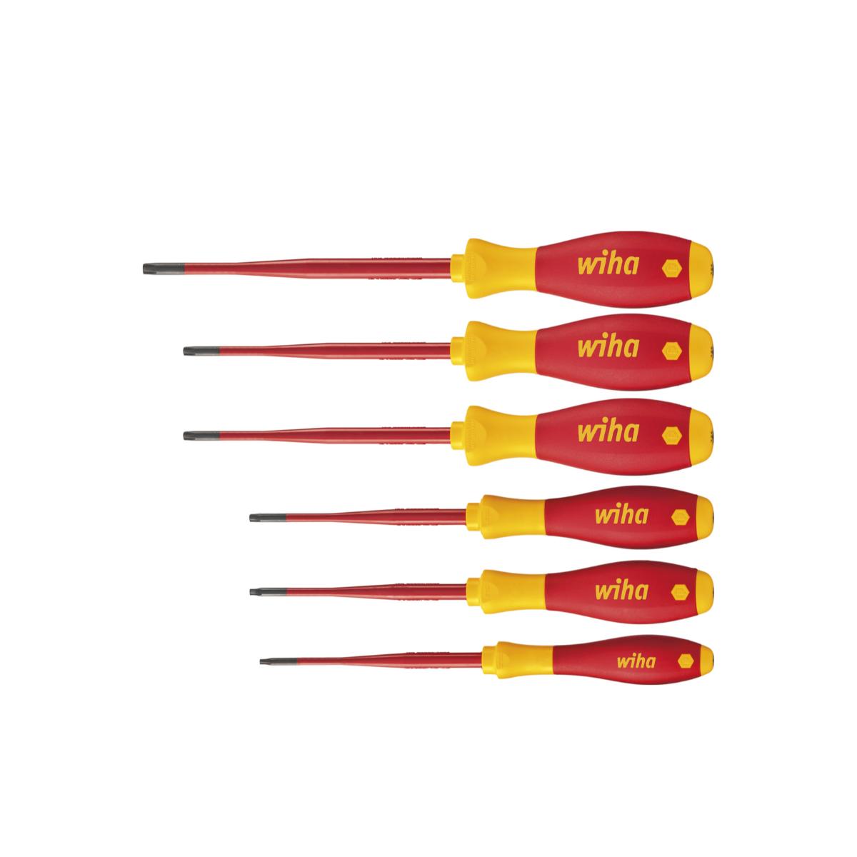 Wiha Schraubendreher Set SoftFinish electric slimFix TORX Tamper Resistant 6-teiliges Set