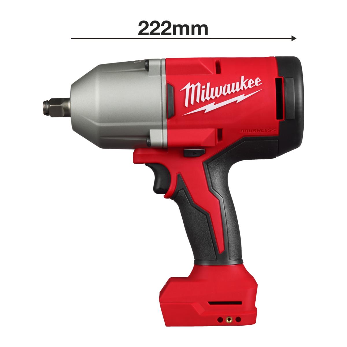 Milwaukee M18 Bürstenloser Akku-Schlagschrauber 1/2 Zoll M18BLHIWF12-0X