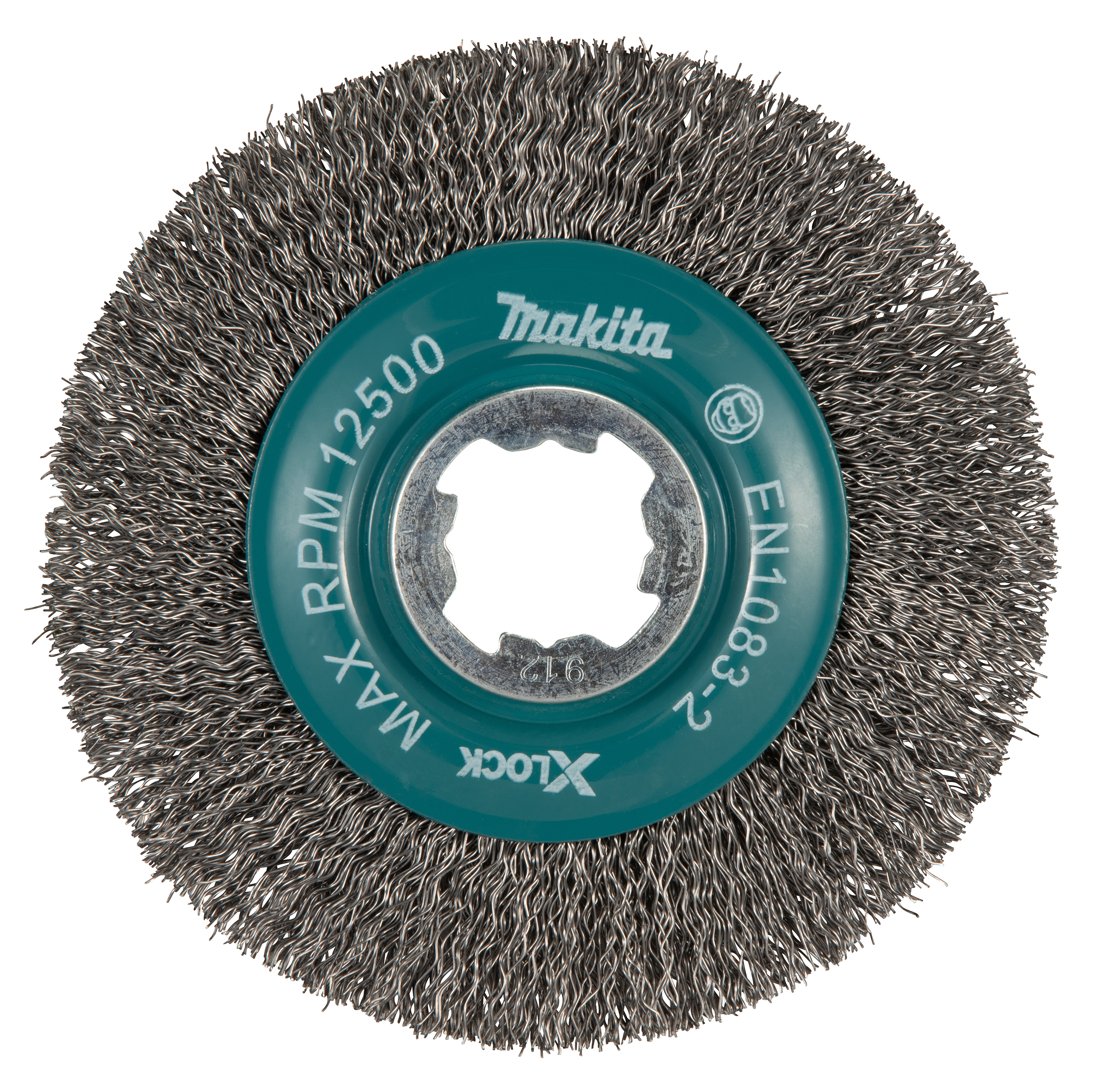 Makita Rundbürste, 115 mm - gewellt - verzinkter Stahl - X-LOCK - D-73427