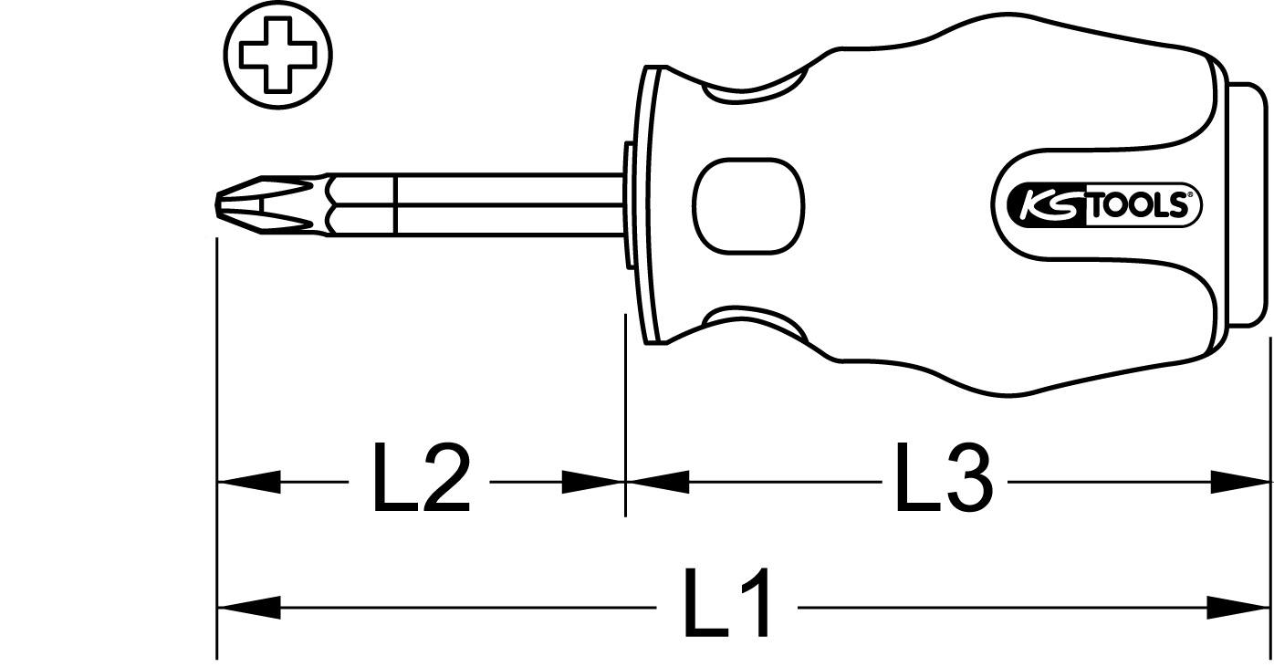 KS Tools ERGOTORQUEmax Schlagkappen-Schraubendreher