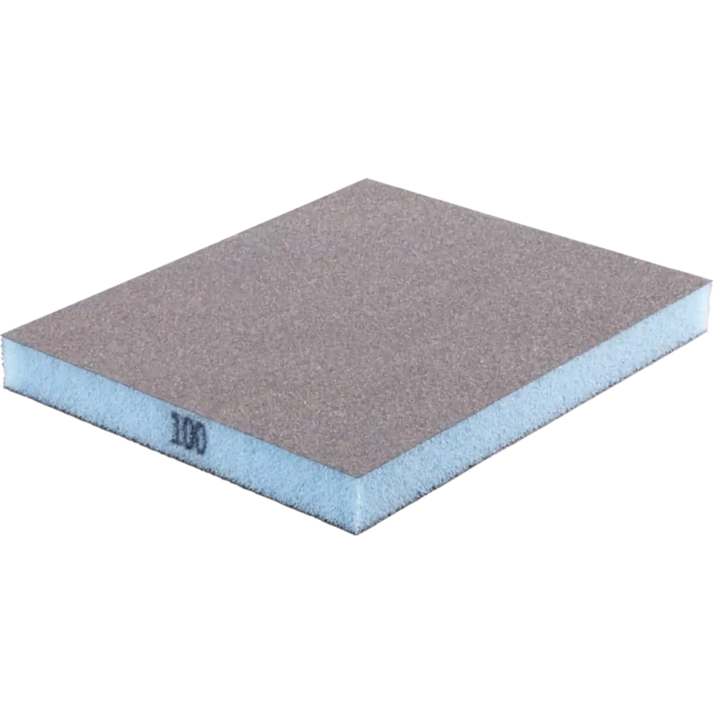 PFERD TOOLS Wasserfester Schleifschwamm 98x120x13 mm A100 zweiseitig für universelle Anwendung