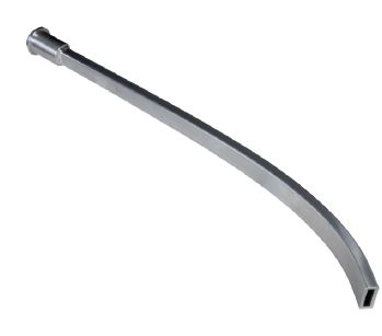 ELMAG Langdüse Aluminium 45° gebogen
