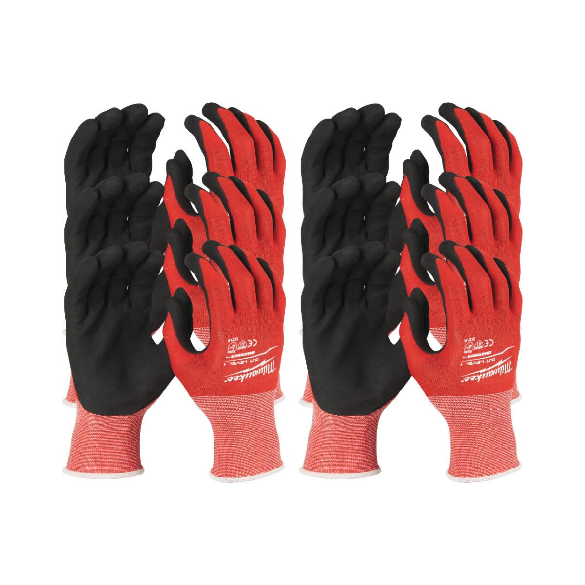 Milwaukee - Schnittschutzhandschuhe Klasse 1 XXL/11 , 12 Stück