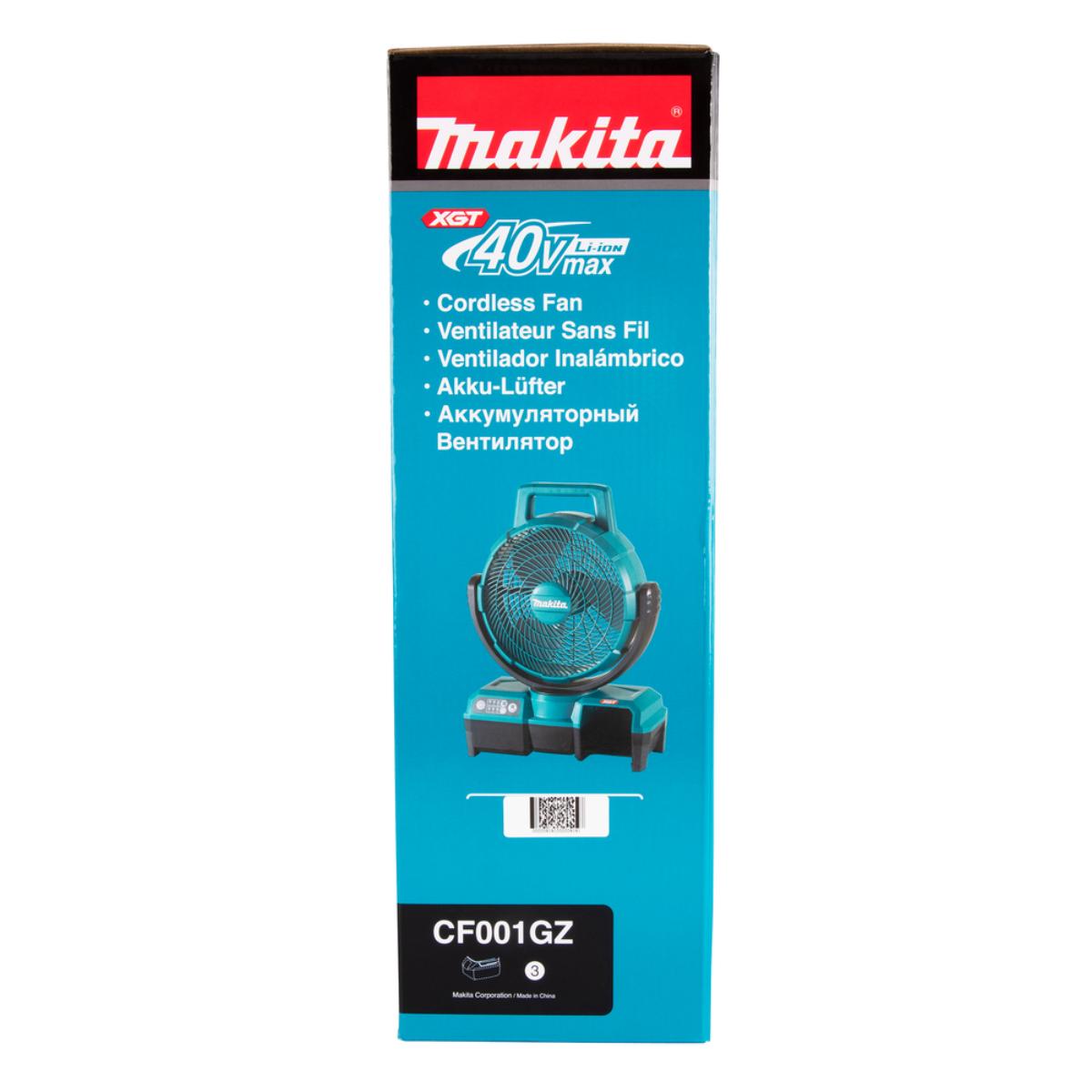 Makita Akku-Lüfter XGT 40V max./230V - 8,2 m³/min - 3,16 m/s - 3-stufig - CF001GZ