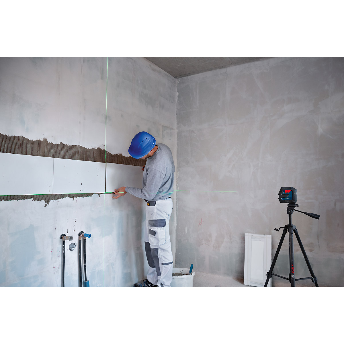 Bosch Linienlaser GLL 2-15 G mit Baustativ