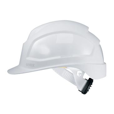 uvex pheos C-WR Schutzhelm mit Lüftung - mit Drehradsystem - langer Schirm