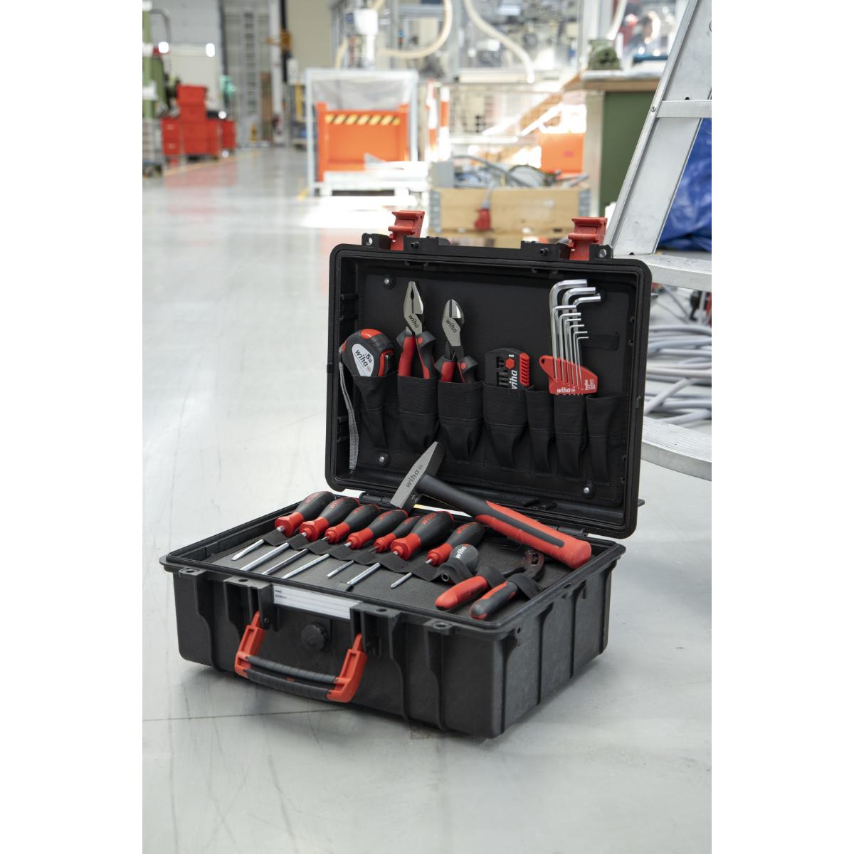 Wiha Werkzeugkoffer Basic Set L mechanic 36-teiliges Set