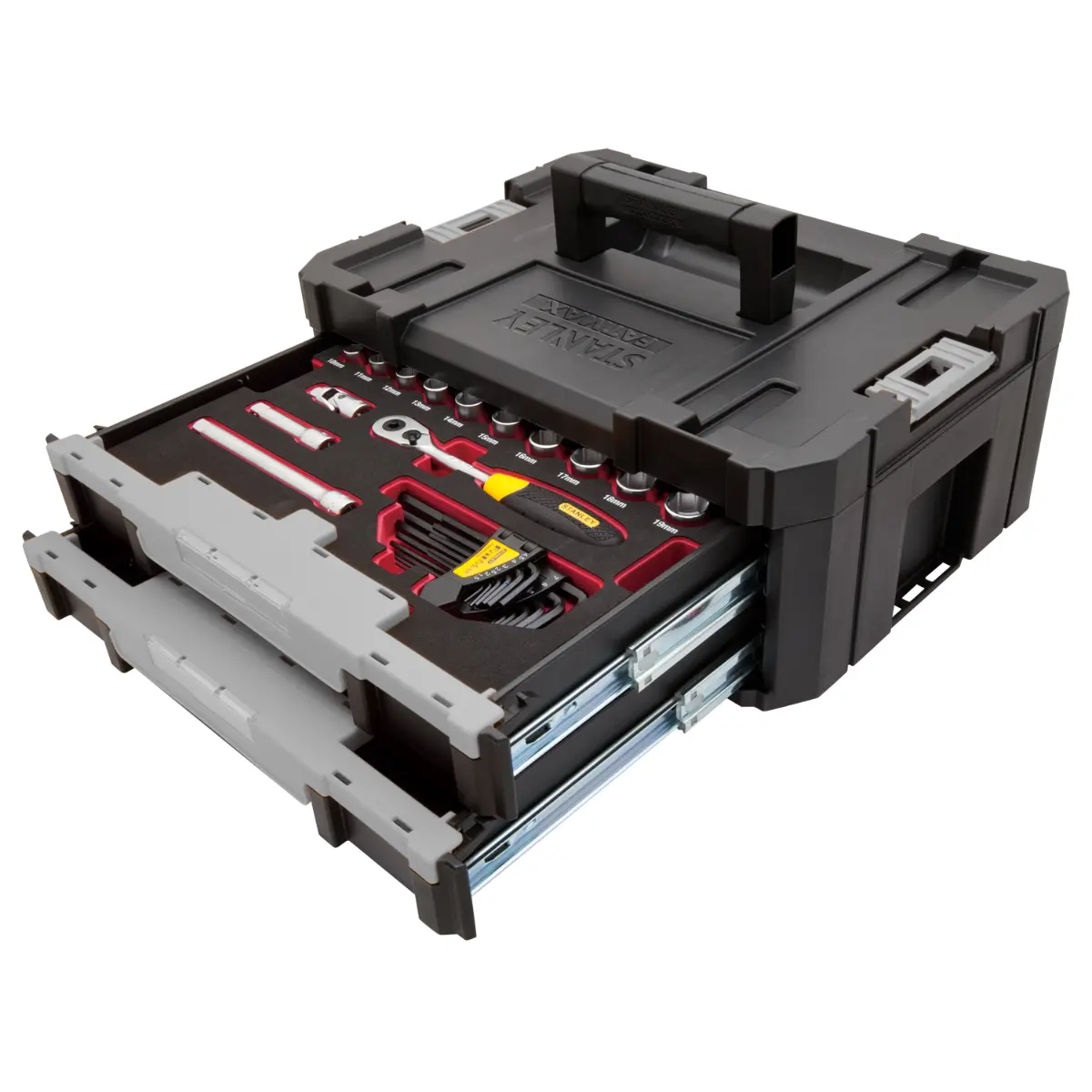 STANLEY FATMAX PRO-STACK Einlage 48-tlg 3/8 Set