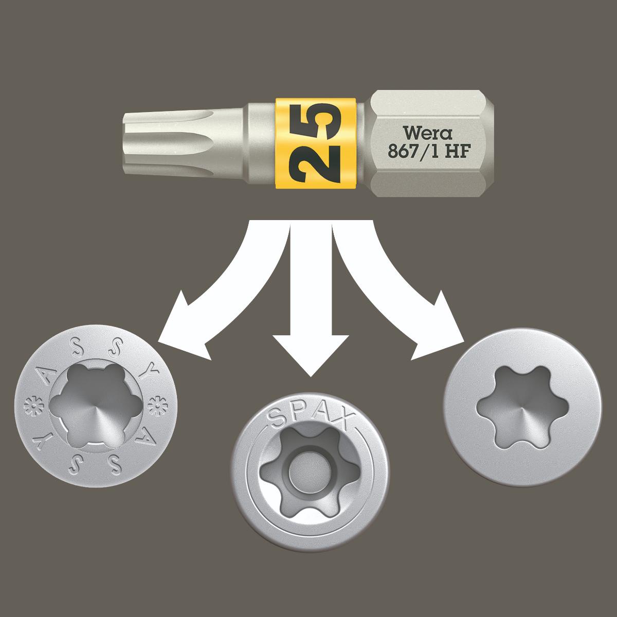 Wera Bit-Check Wood TORX HF 1 SB, 30-teilig