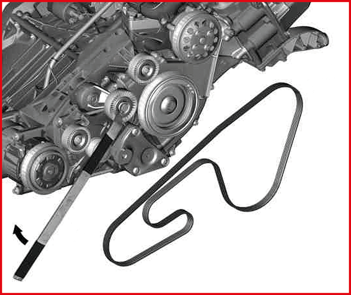 KS Tools Keilriemen-Montagehebel für Mercedes
