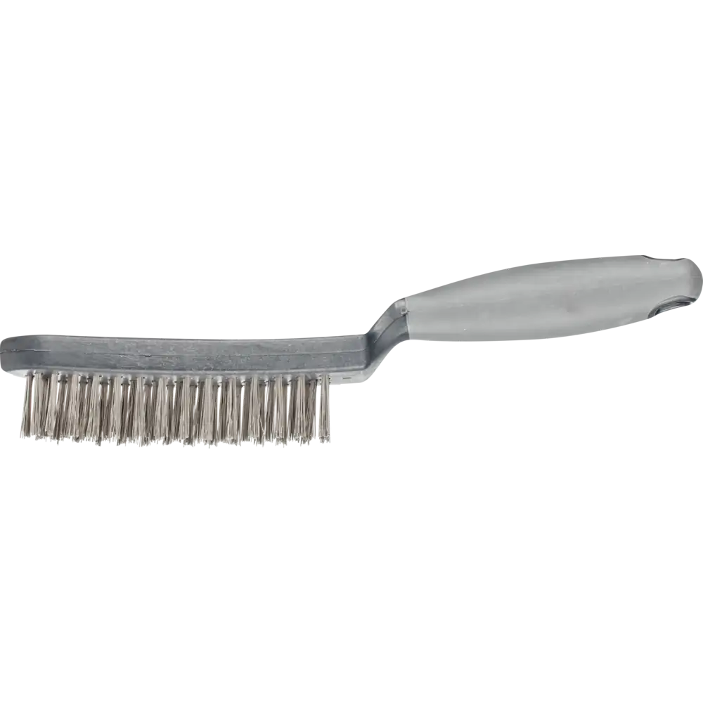 PFERD TOOLS Handbürste mit Kunststoffkörper und ergonomischem Griff HBUP 3reihig Edelstahl-Draht 0,40