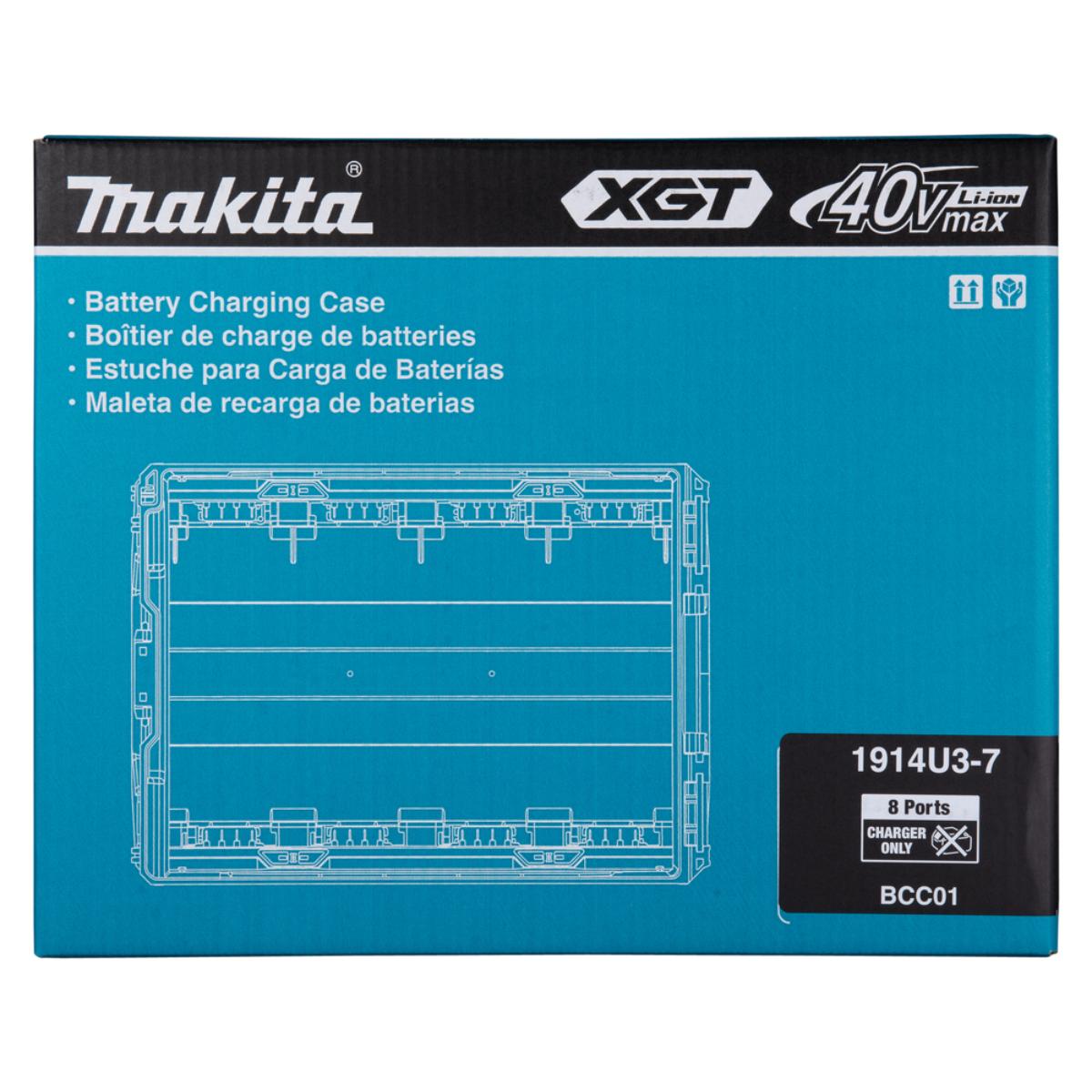 Makita Akku-Ladekoffer 40V max. BCC01 - 8 Steckplätze - XGT - 40V max. - 1914U3-7