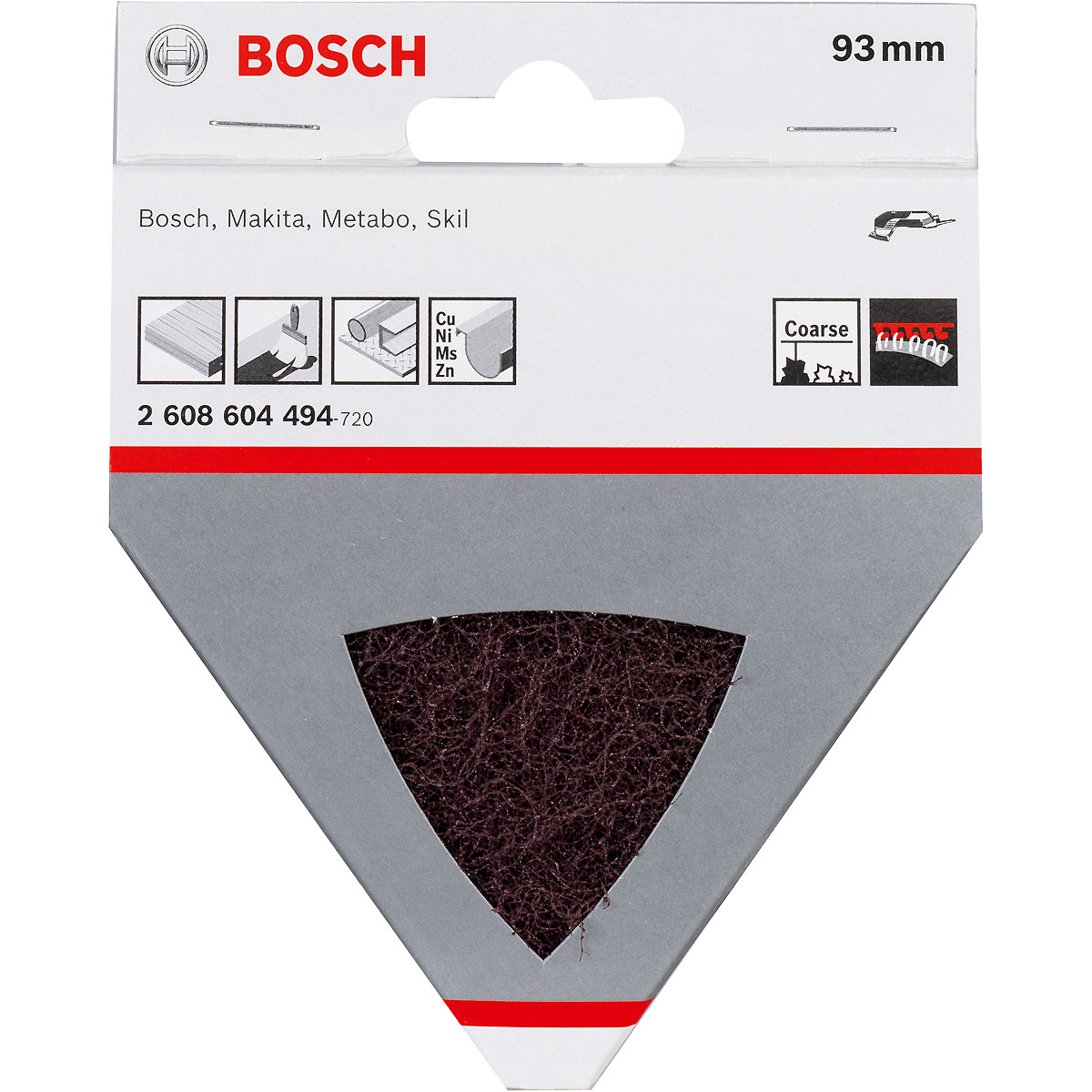 Bosch Vlies für Dreieckschleifer, 93 mm