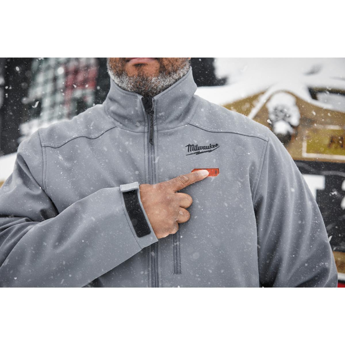 Milwaukee Akku-Thermo-Jacke Herren grau
