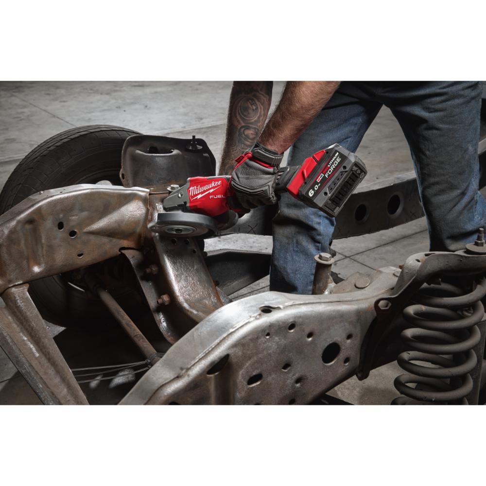 Milwaukee M18 FUEL Akku-Hochleistungswinkelschleifer 150 mm mit Bremse & Paddelschalter - M18FHSAG15