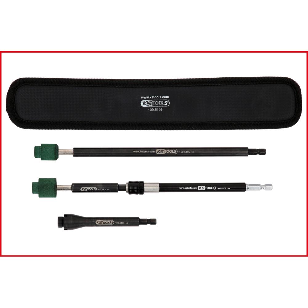 KS Tools Ventilsitz-Reinigungswerkzeug-Satz für Alufelgen, 7-tlg