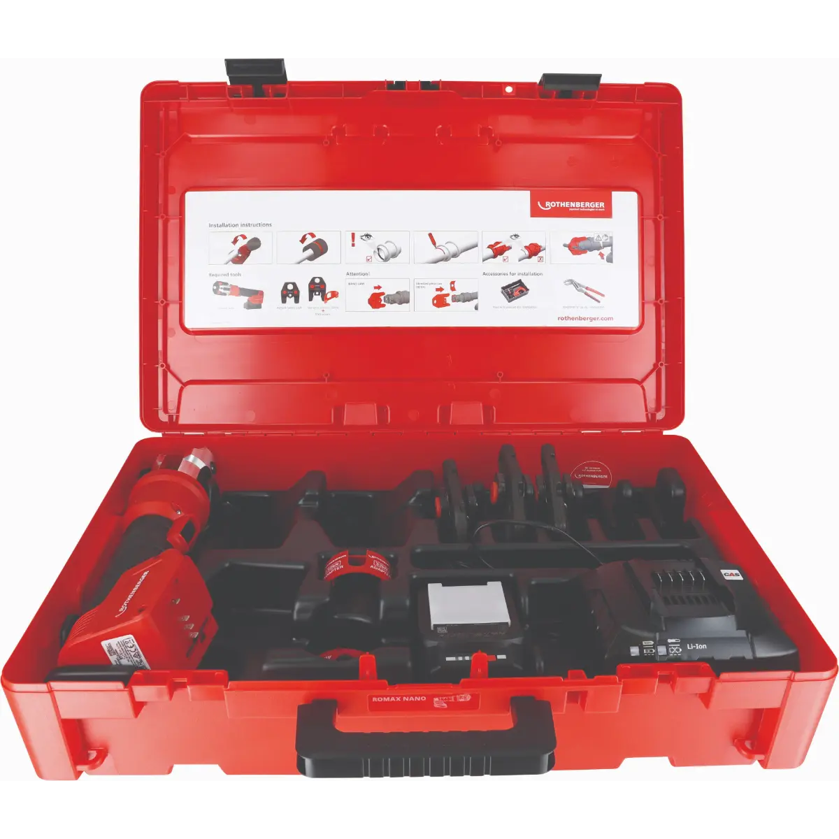 ROTHENBERGER ROMAX NANO  iJAWs Set, M, 15-22-28, 2Ah, CAS
