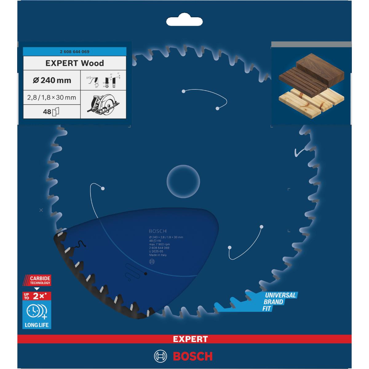 Bosch Kreissägeblatt Expert for Wood ø 240 mm