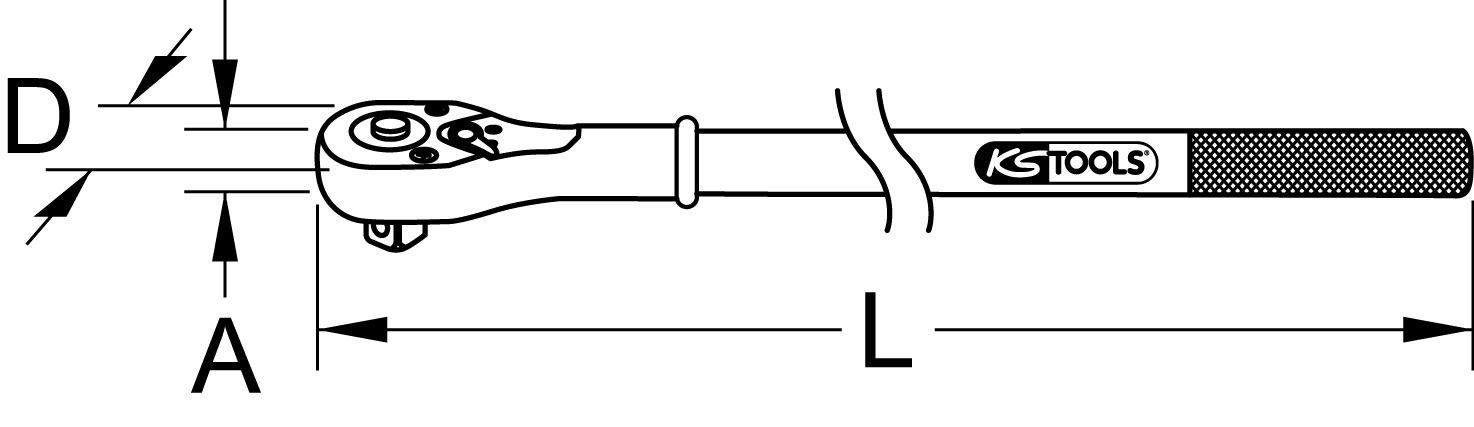 KS Tools 3/4" Umschaltknarre, 24 Zahn