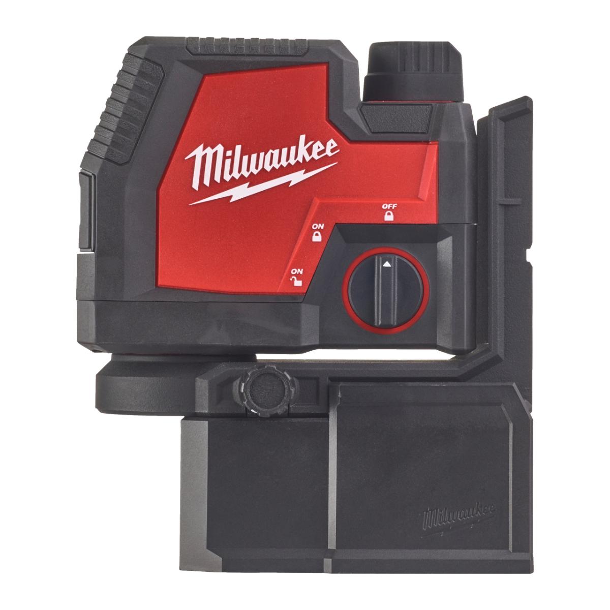 Milwaukee REDLITHIUM™ USB Kreuzlinienlaser mit Lotfunktion L4CLLP-301C