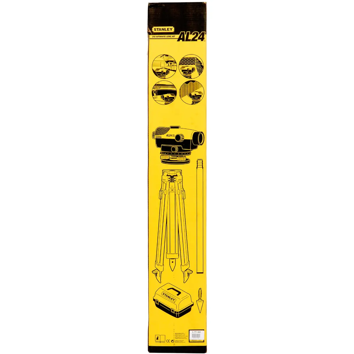 STANLEY Nivelliergerät AL 24 GVP Nivellier-Set Stativ 5/8 Z x 11 (M16)
