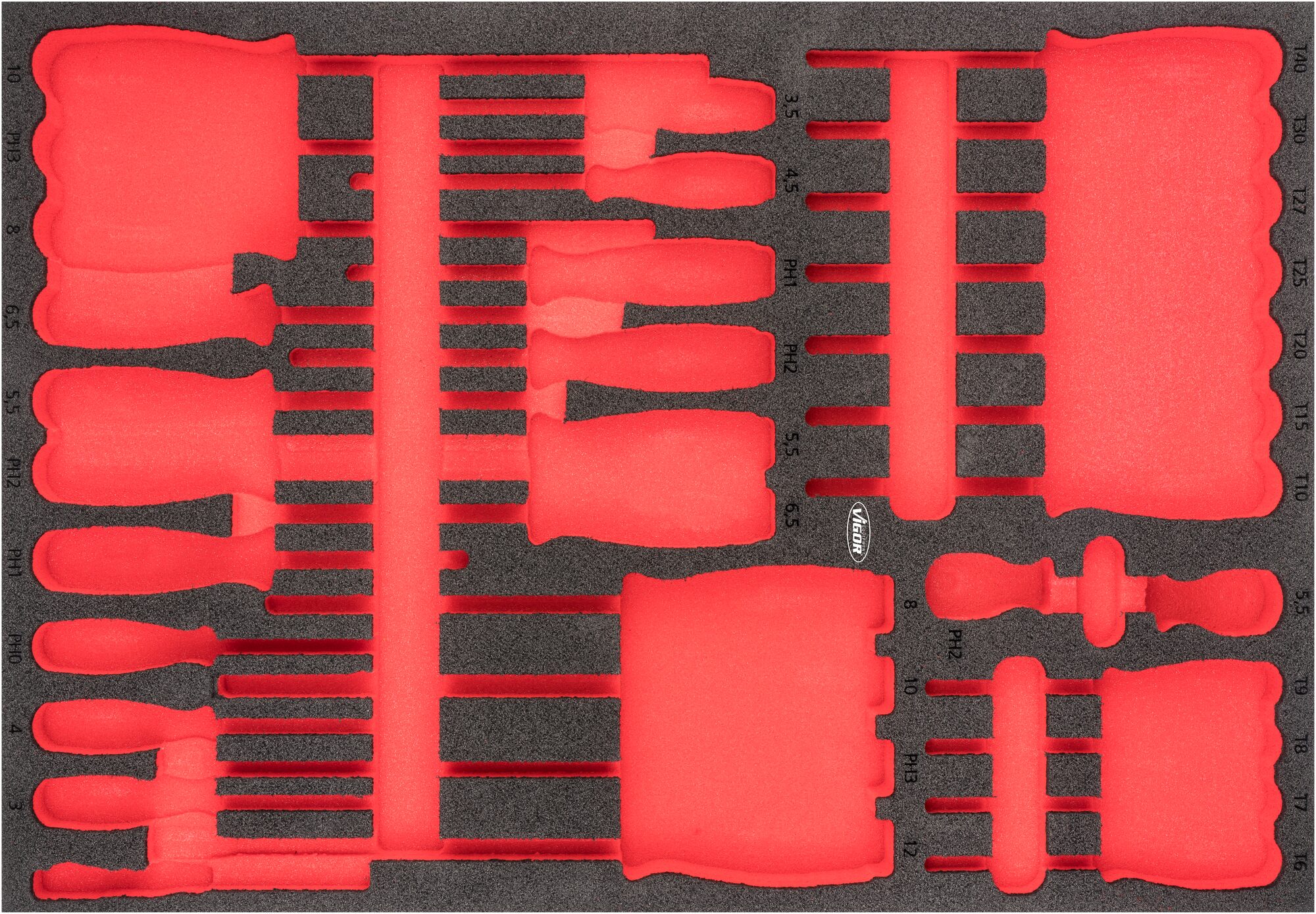 VIGOR Weichschaum-Einlage, leer, V6813-L