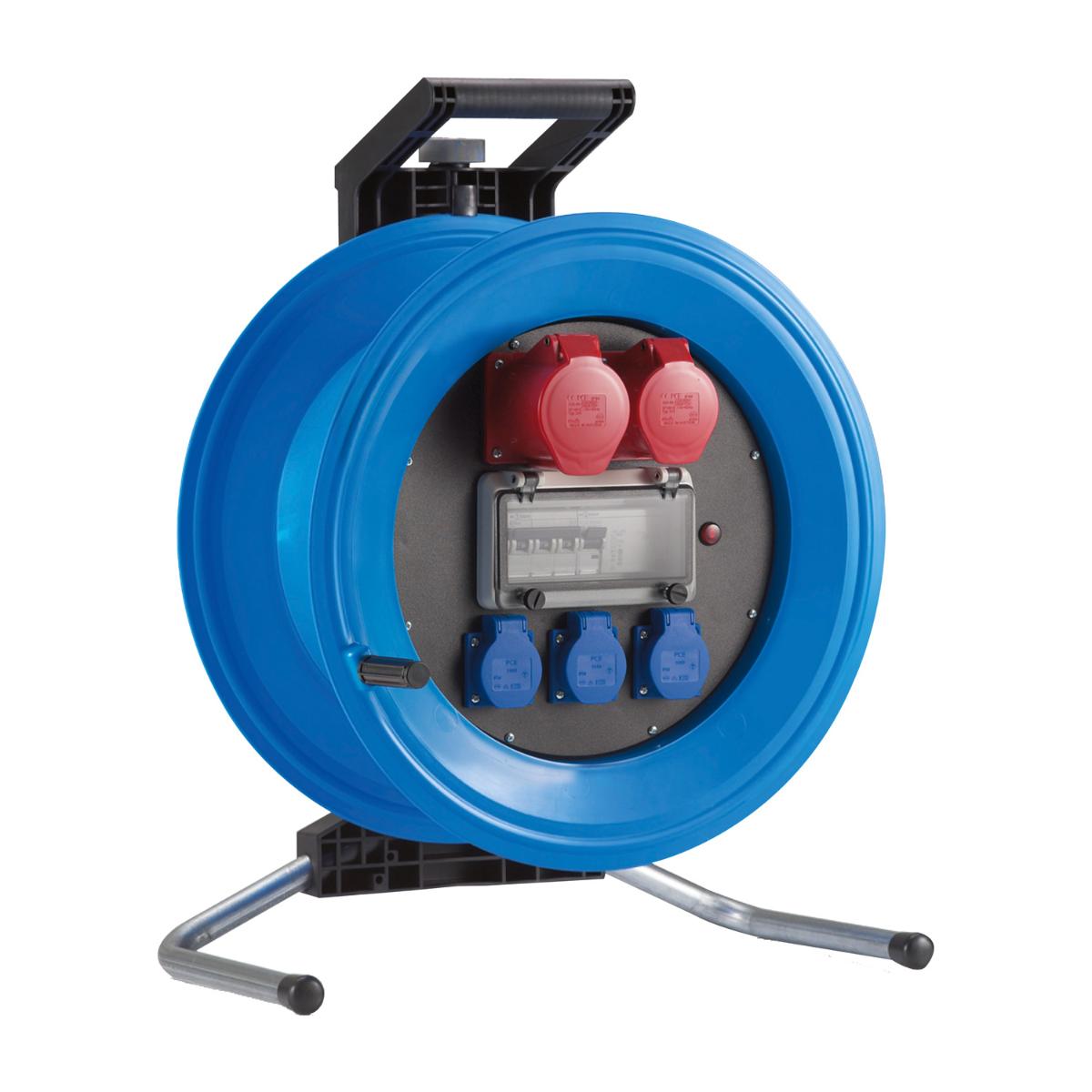 HEDI Kunststoff-Kabeltrommel Professional Plus Ø 450 mm, 32A-Ausführung, leer