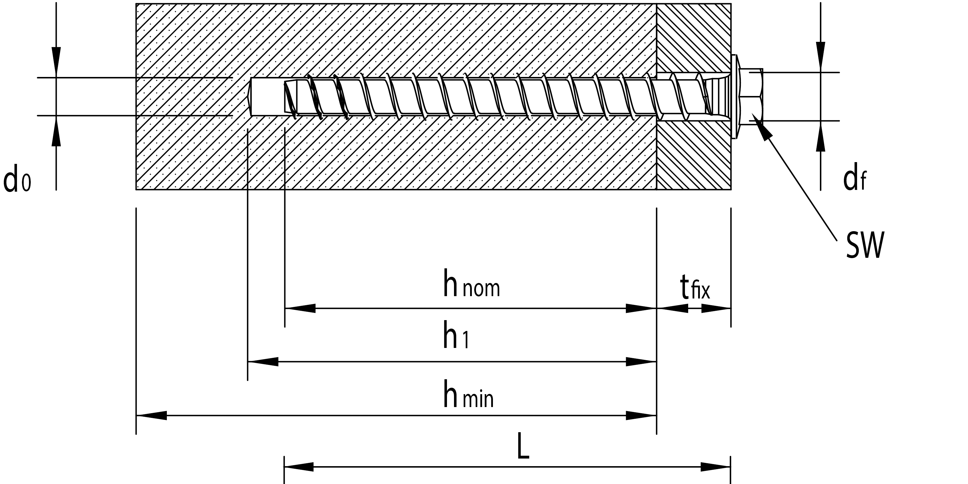 HECO MULTI-MONTI-plus 10 x 70mm SS Sechskantkopf 25 St.