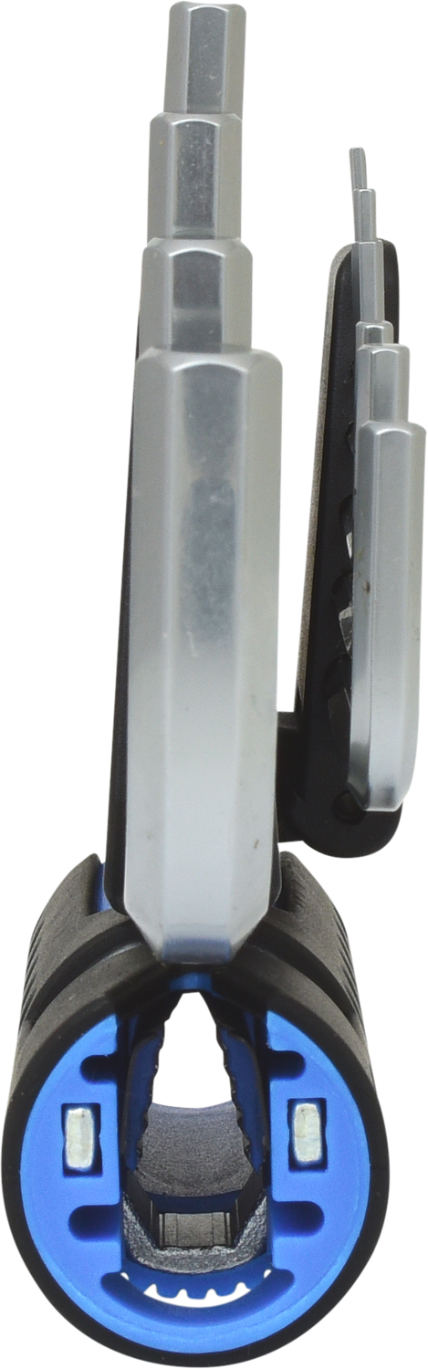 KS Tools 3 in 1 Innen6kant-Winkelstiftschlüssel-Satz,10-tlg XL, Kugelkopf