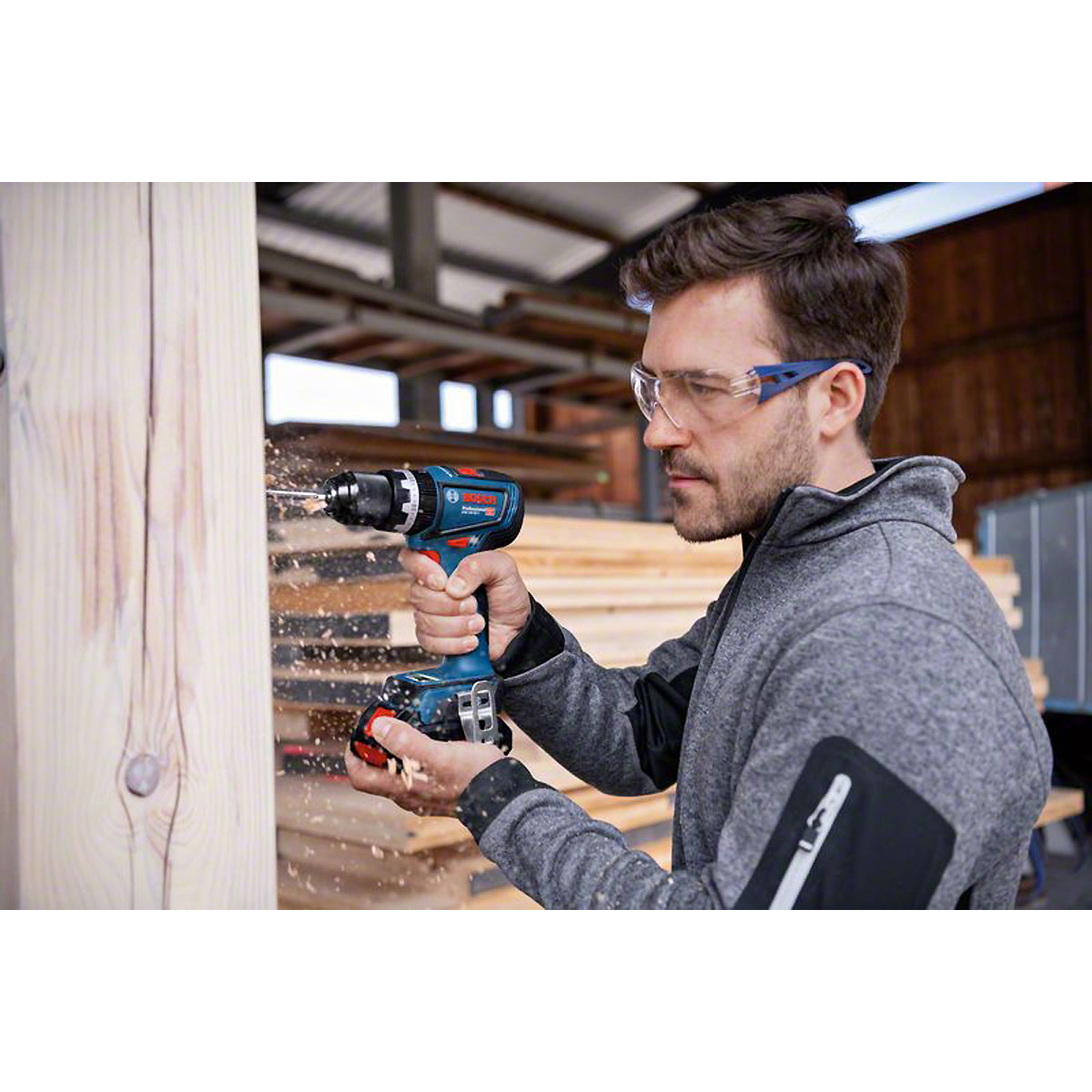 Bosch Akku-Schlagbohrschrauber GSB 18V-90 C mit L-BOXX