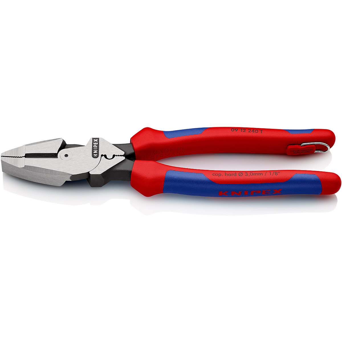KNIPEX Kraft-Kombizangen Lineman's Pliers TT mit Kabeleinziehhilfe