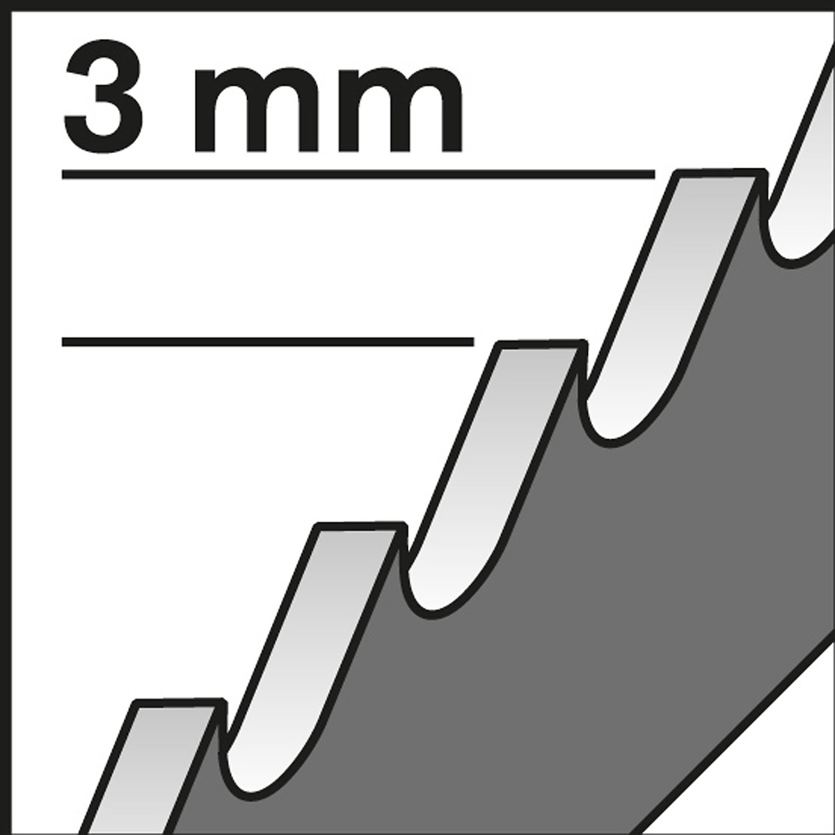 Bosch Stichsägeblatt U 111 C Basic for Wood, 3er-Pack