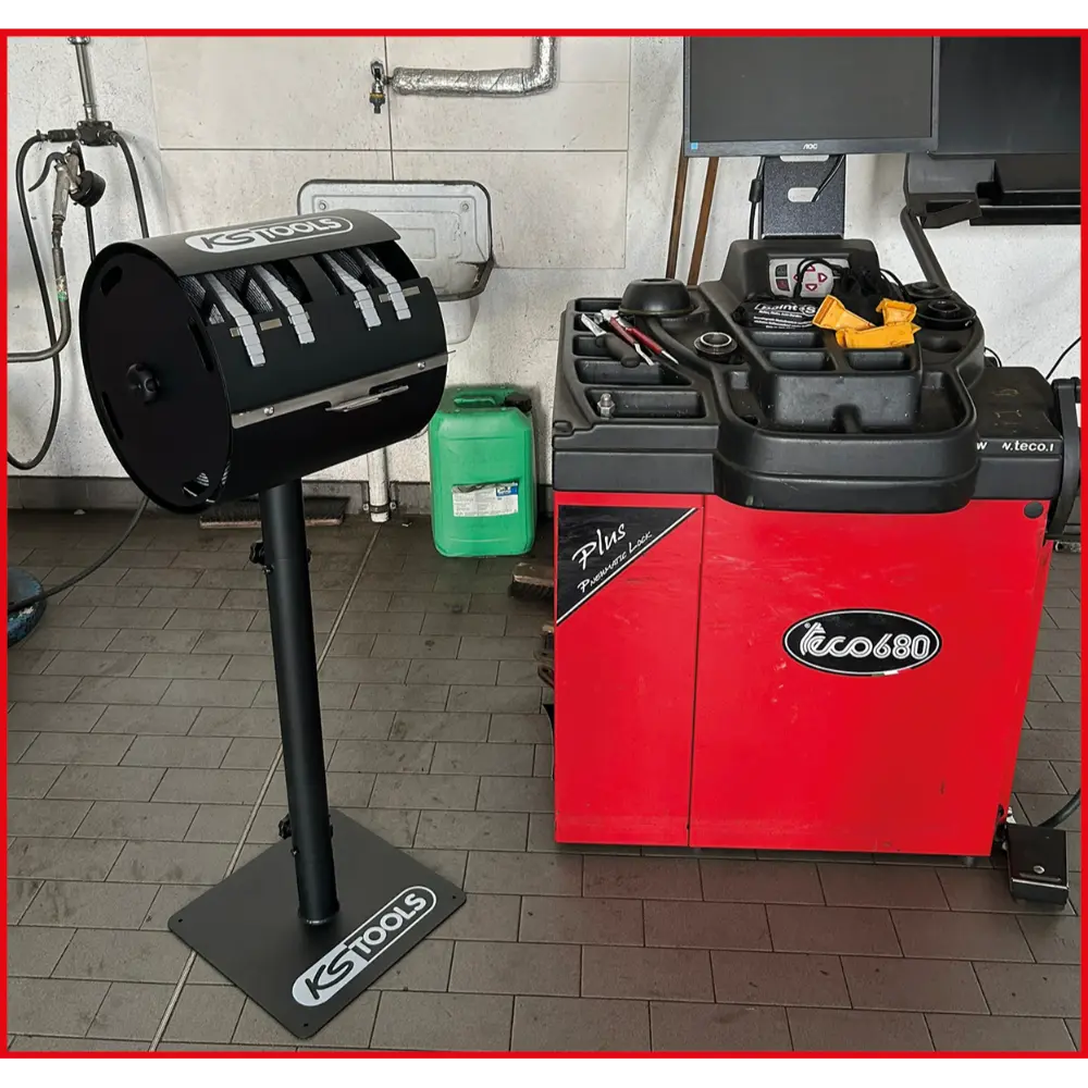 KS TOOLS Halter für Klebegewichterollen mit Standfuß