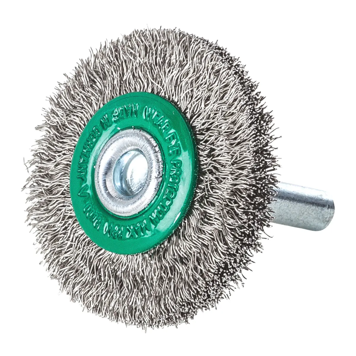Milwaukee Rundbürste für Geradschleifer, gewellt, Edelstahl 30 x 6 x 0,2 mm, 6 mm Schaft