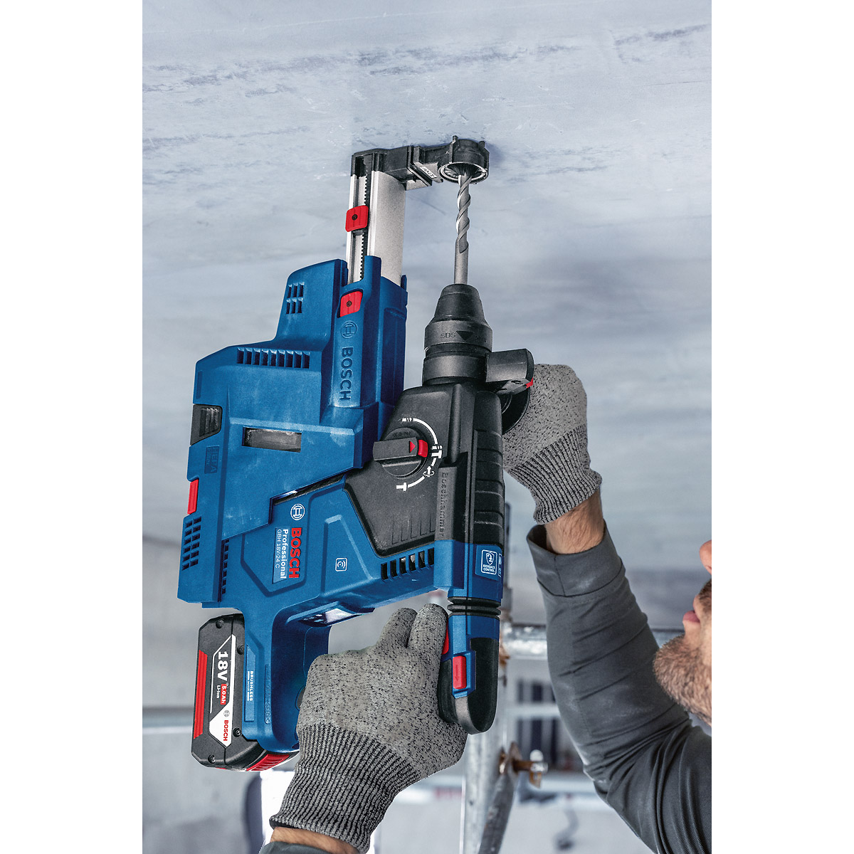 Bosch Akku-Bohrhammer mit SDS plus GBH 18V-24 C mit L-BOXX