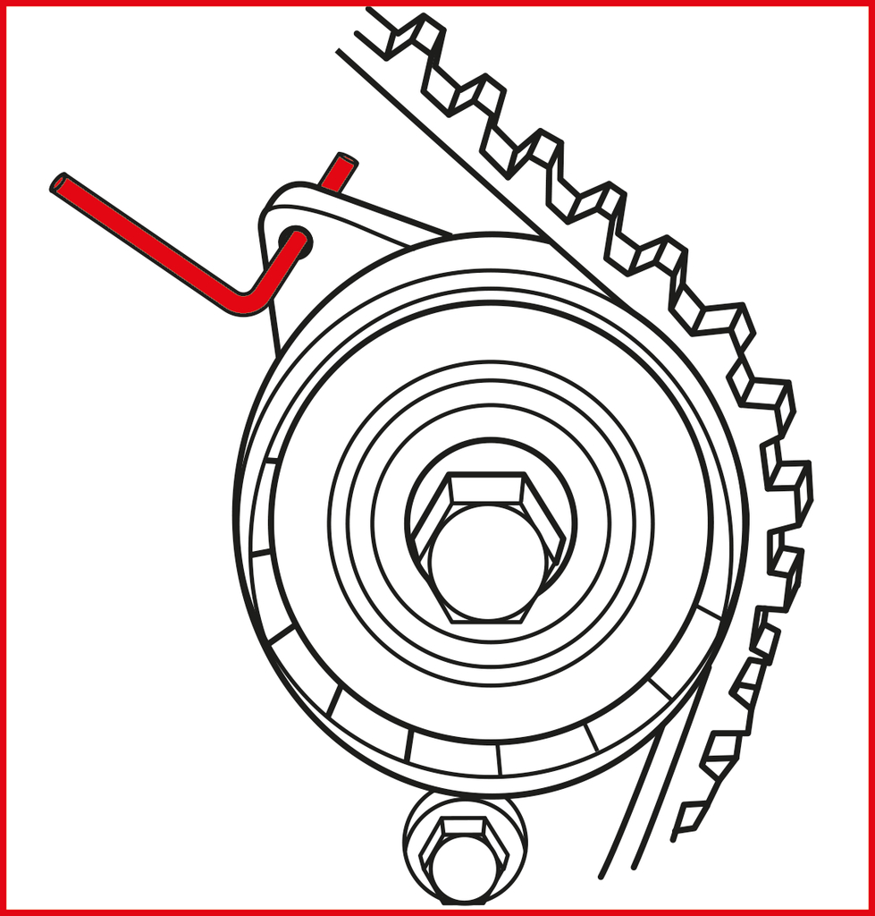 KS Tools Motoreinstell-Werkzeug-Satz für Ford - Volvo, 4-tlg